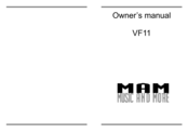 MAM VF11 Owner's Manual