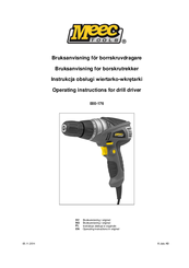 Meec 000-176 Operating Instructions Manual