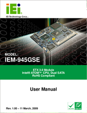 IEI Technology IEM-945GSE User Manual