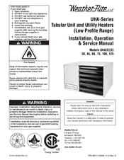 Weather-Rite UHAX60 Installation, Operation & Service Manual