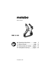 Metabo RBE 12-180 Operating Instructions Manual