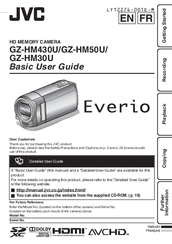 JVC Everio GZ-HM430U Basic User's Manual