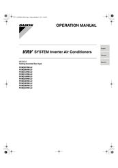 Daikin FXMQ24PAVJU Operation Manual