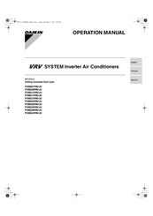 Daikin FXMQ30PAVJU Operation Manual
