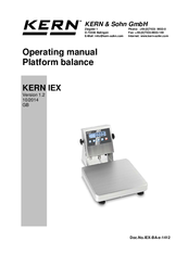 KERN IEX Operating Manual