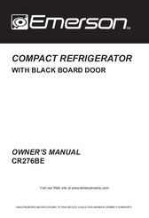 Emerson CR276BE Owner's Manual