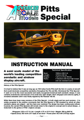 advanced scale models Pitts Special Instruction Manual
