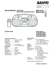 Sanyo MCD-Z120 Service Manual