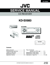 JVC KD-SX883 Service Manual