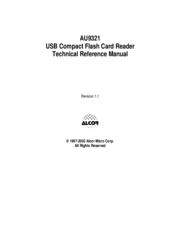 Alcor AU9321 Technical Reference Manual