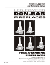 Les foyers DON-BAR Fireplaces 9000 Installation, Operation And Maintenance Manual