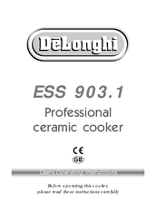 DèLonghi ESS 903.1 User Operating Instructions Manual