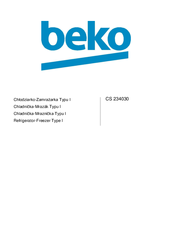 Beko CS 234030 User Manual