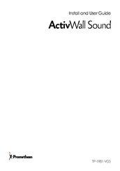 promethean activwall sound Install And User Manual