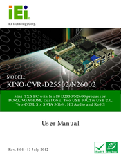 IEI Technology KINO-CVR-D25502 User Manual