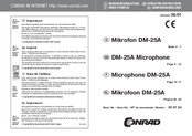 Conrad DM-25A Operating Instructions Manual