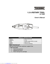 Performax 241-0966 Owner's Manual