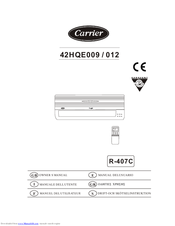 Carrier 42HQE012 Owner's Manual