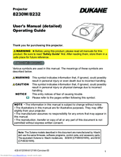 Dukane 8230W User Manual