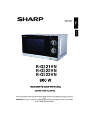 Sharp R-G221VN Operation Manual