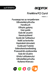 aqprox! appPCIFW3PV3 User Manual