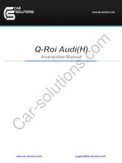 Car Solutions QNAVI4-MAIN-N1.1 Instruction Manual