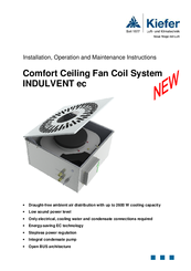 Kiefer INDULVENT ec Installation, Operation And Maintenance Instructions