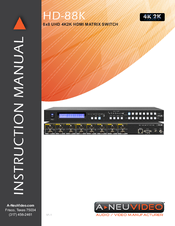 A-Neu Video HD-88K Instruction Manual