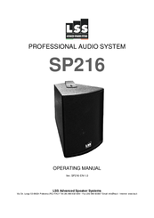 LSS SP216 Operating Manual