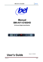 bel Digital Audio BM-AV1-E16SHD User Manual