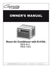 COMFORT-AIRE REG-123J Owner's Manual