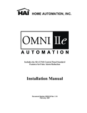 HAI OMNI IIe Installation Manual