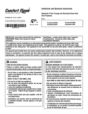 Comfort Flame Rochester PFDMN Installation And Operation Instructions Manual