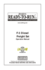 Rail King F3 Diesel Freight Set Operation Manual
