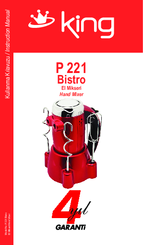 KING P 221 Bistro Instruction Manual