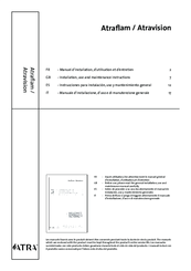 Atra Atravision Installation, Use And Maintenance Instructions