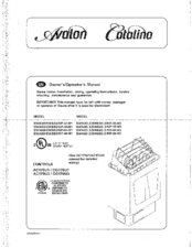 Avalon Catalina SWA60-3/SWS60-3/KIP-60-W3 Owner's And Operator's Manual
