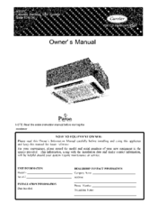 Carrier 40GJ*C Owner's Manual