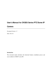 ZKVision ZKSD3 Series User Manual