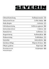 SEVERIN KA 4121 Instructions For Use Manual