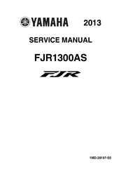 Yamaha 2013 FJR1300AS Service Manual