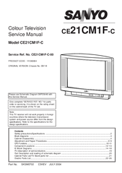 Sanyo CE21CM1F-C Service Manual