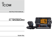 Icom IC-M506EURO Instruction Manual