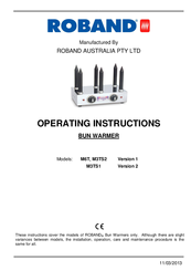 ROBAND M3TS2 Operating Instructions Manual