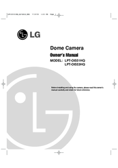 LG LPT-OI553HQ Owner's Manual