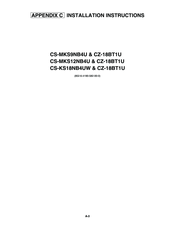 Panasonic CS-MKS12NB4U Installation Instructions Manual