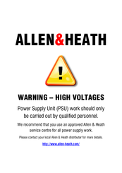 ALLEN & HEATH RPS14 Service Information