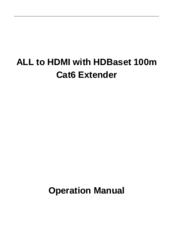 Globalmediapro HBT-332H100 Operation Manual