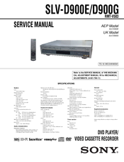 Sony SLV-D900E Service Manual