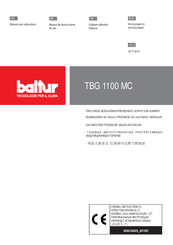 baltur TBG 1100 MC Manual User Instructions